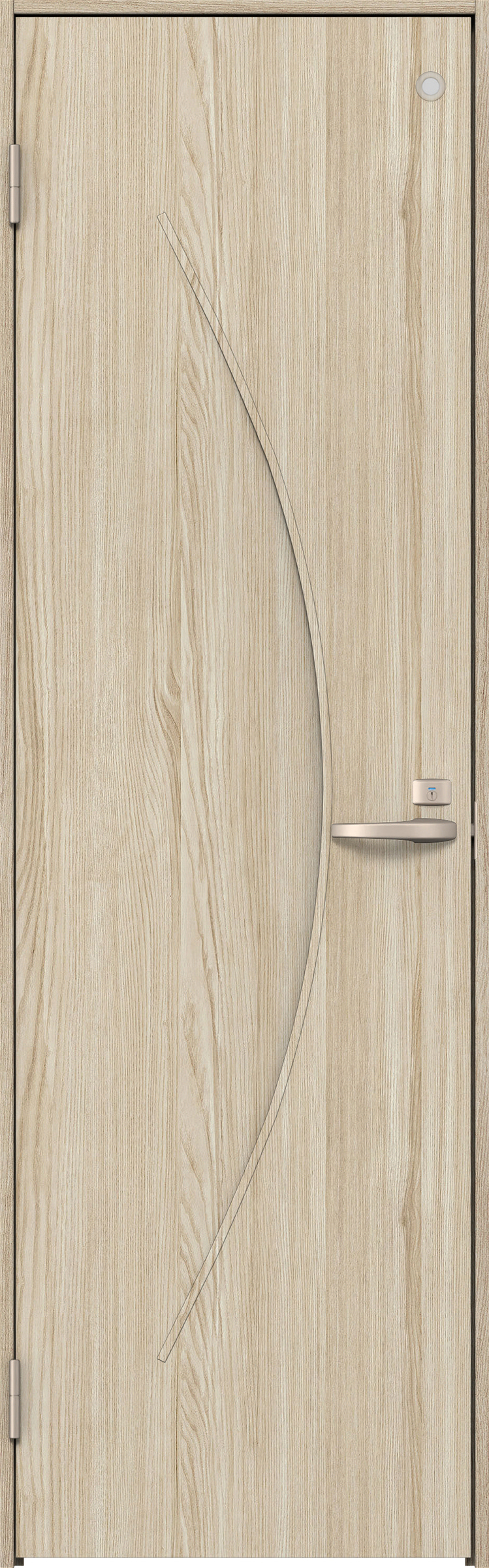 リビングドア　イエリア　トイレドア　扉セット　Ｓ７デザイン　７３５幅　２０００高　〈ソフトグレージュ柄〉　左開き　錠付　表示錠　Ｎスタンダード丁番