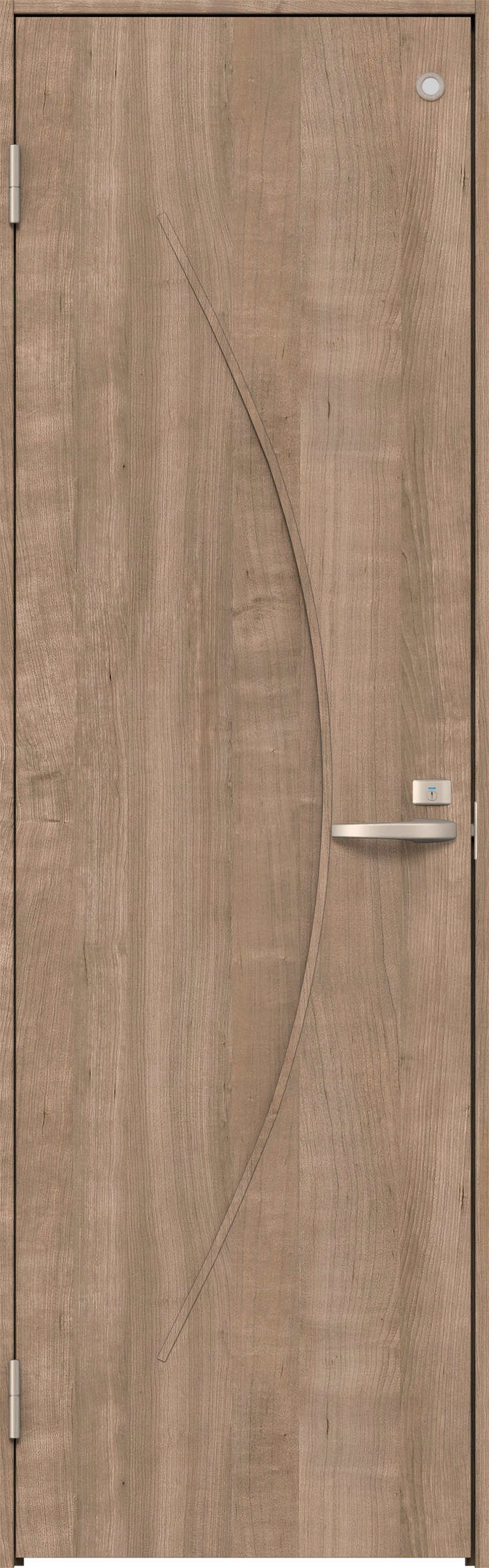 リビングドア　イエリア　トイレドア　扉セット　Ｓ７デザイン　７３５幅　２０００高　〈トープグレー柄〉　左開き　錠付　表示錠　Ｎスタンダード丁番