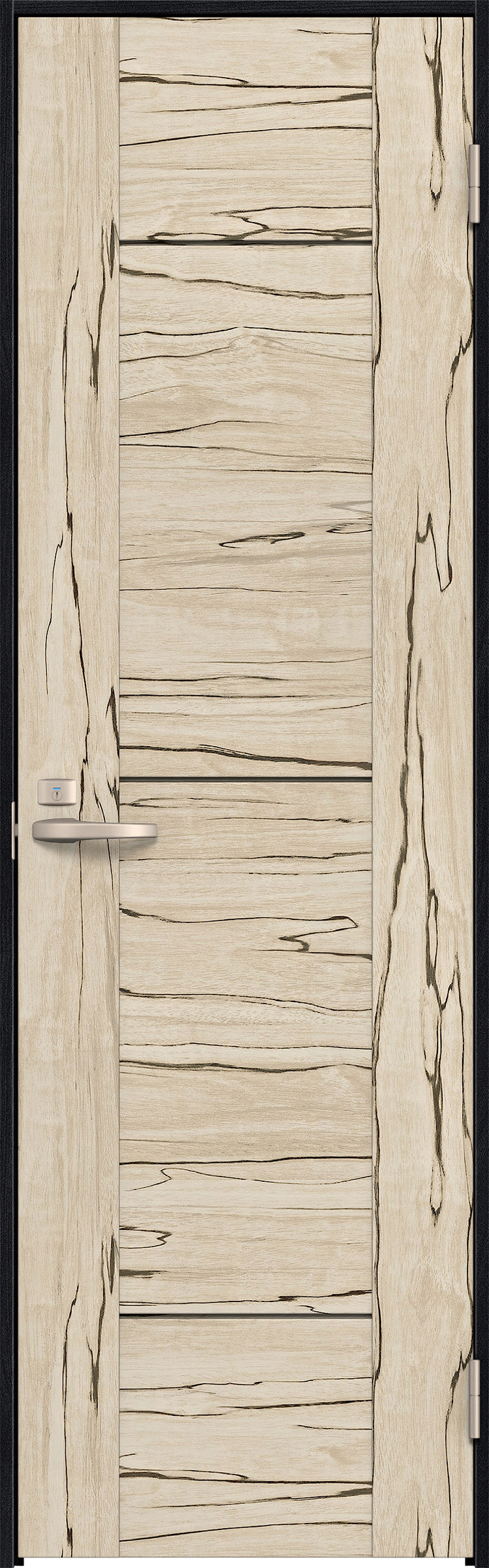 リビングドア　イエリア　トイレドア　扉セット　Ｂ９デザイン　７３５幅　２０００高　〈スロウベージュ柄〉　右開き　錠付　表示錠　Ｎスタンダード丁番