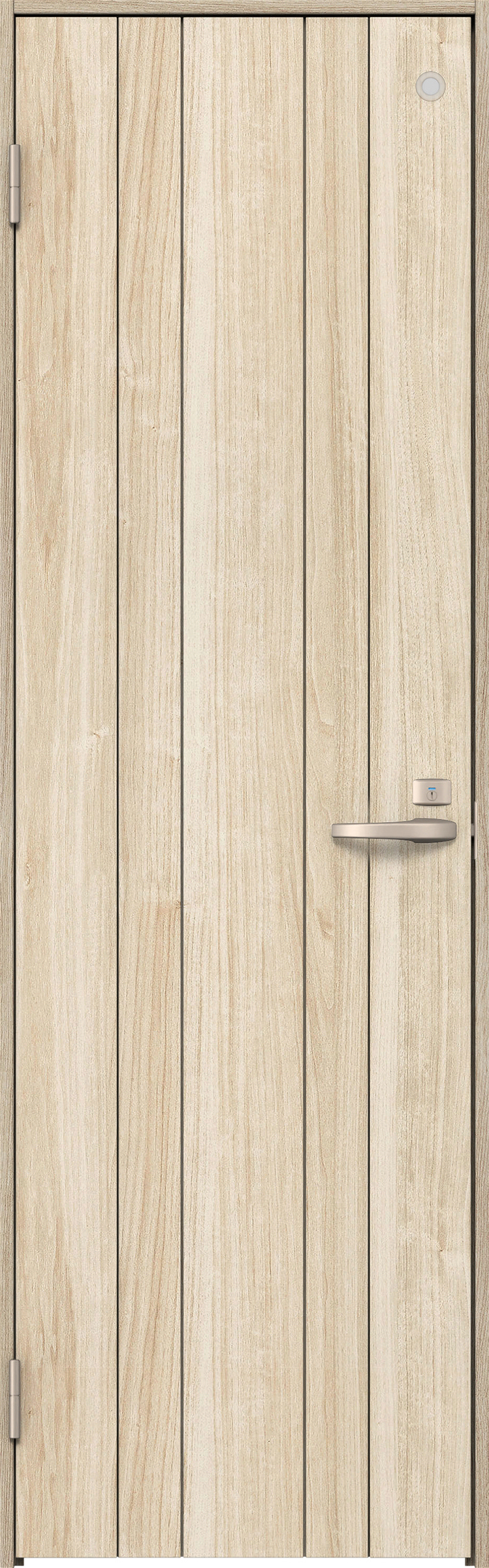 リビングドア　イエリア　トイレドア　扉セット　０Ｓデザイン　８５０幅　２０００高　〈コットンベージュ柄〉　左開き　錠付　表示錠　Ｎスタンダード丁番
