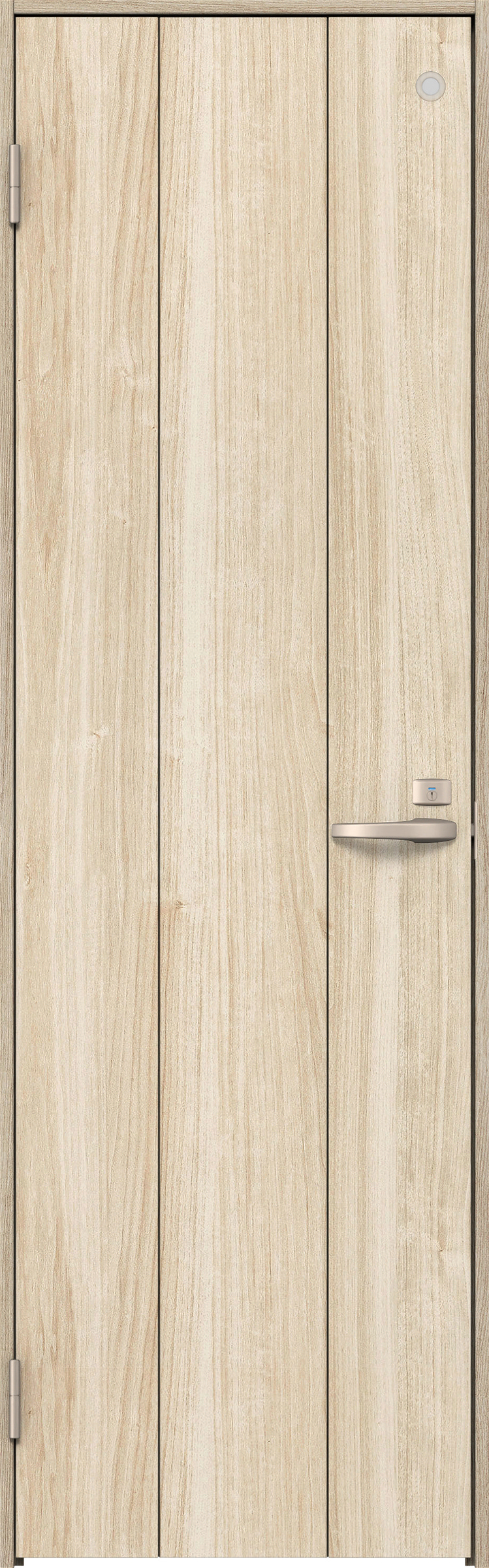 リビングドア　イエリア　トイレドア　扉セット　１Ｐデザイン　８５０幅　２０００高　〈コットンベージュ柄〉　左開き　錠付　表示錠　Ｎスタンダード丁番