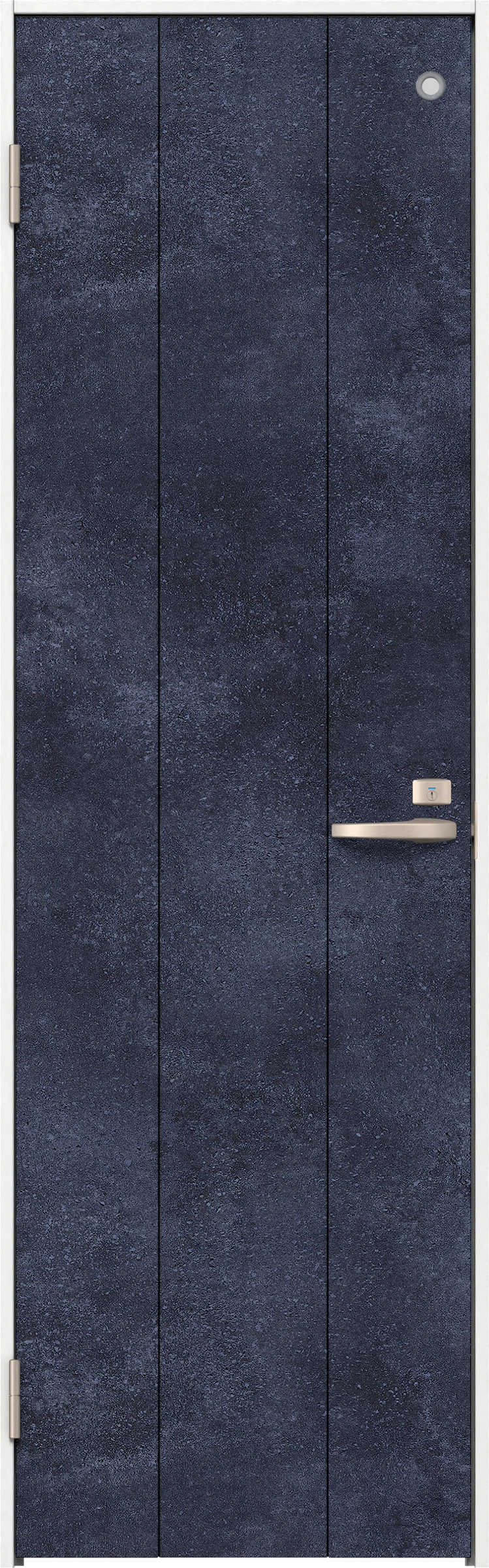 リビングドア　イエリア　トイレドア　扉セット　１Ｐデザイン　８５０幅　２０００高　〈コバルトブルー柄〉　左開き　錠付　表示錠　Ｎスタンダード丁番