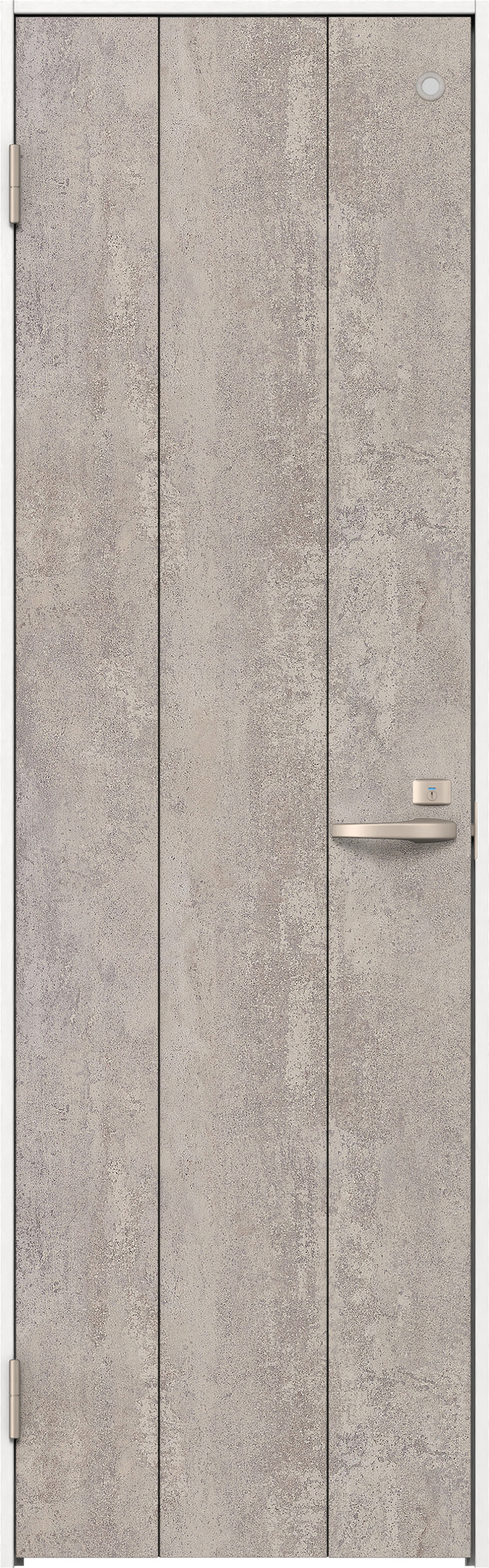 リビングドア　イエリア　トイレドア　扉セット　１Ｐデザイン　８５０幅　２０００高　〈コンクリートグレー柄〉　左開き　錠付　表示錠　Ｎスタンダード丁番