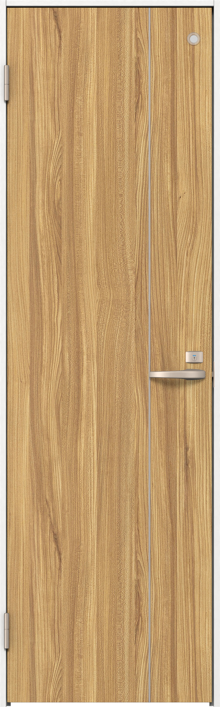 リビングドア　イエリア　トイレドア　扉セット　Ｄ３デザイン　６３５幅　２０００高　〈シナモンブラウン柄〉　左開き　錠付　表示錠　Ｎスタンダード丁番