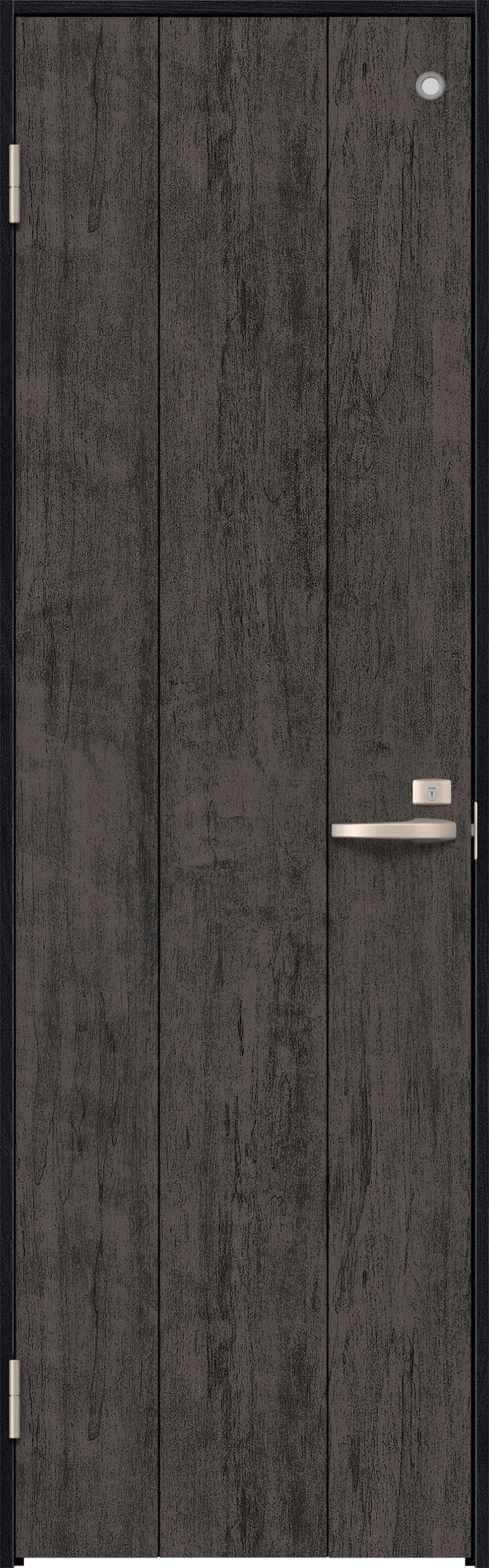 リビングドア　イエリア　トイレドア　扉セット　１Ｐデザイン　８５０幅　２０００高　〈ドライブラック柄〉　左開き　錠付　表示錠　Ｎスタンダード丁番