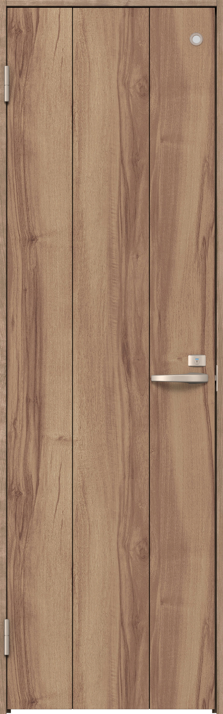 リビングドア　イエリア　トイレドア　扉セット　１Ｐデザイン　８５０幅　２０００高　〈バームブラウン柄〉　左開き　錠付　表示錠　Ｎスタンダード丁番