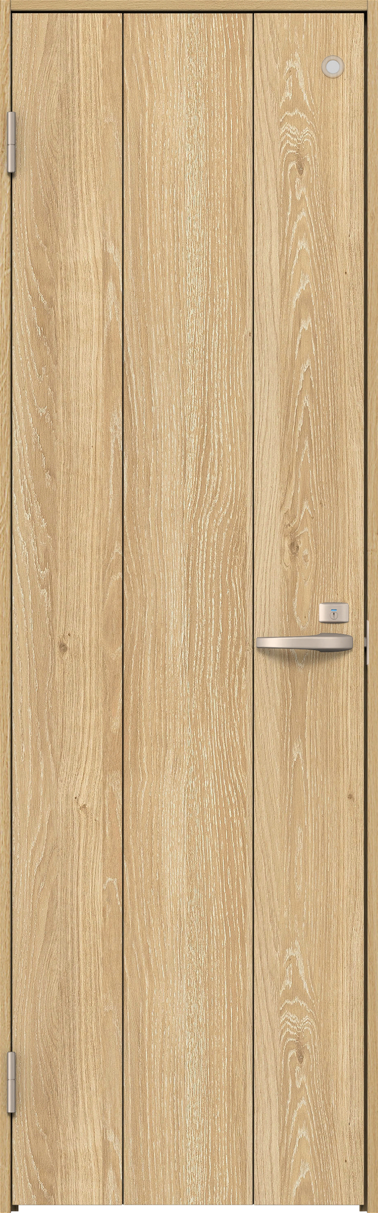 リビングドア　イエリア　トイレドア　扉セット　１Ｐデザイン　８５０幅　２０００高　〈ミルキーオーカー柄〉　左開き　錠付　表示錠　Ｎスタンダード丁番