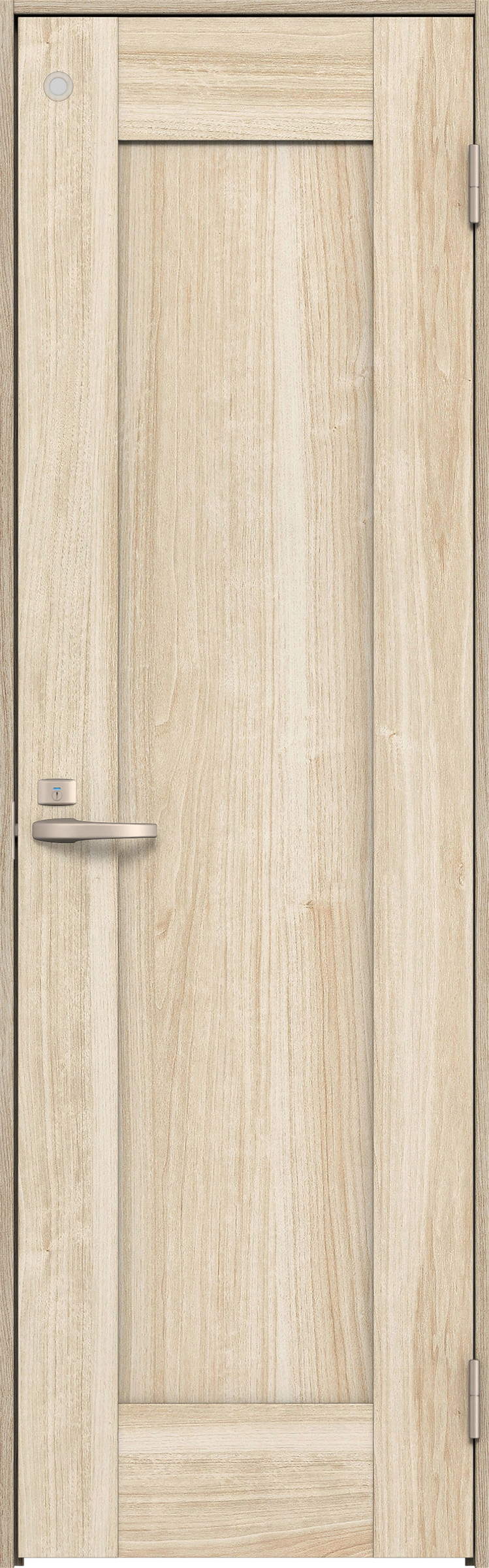 リビングドア　イエリア　トイレドア　扉セット　３８デザイン　８５０幅　２０００高　〈コットンベージュ柄〉　右開き　錠付　表示錠　Ｎスタンダード丁番