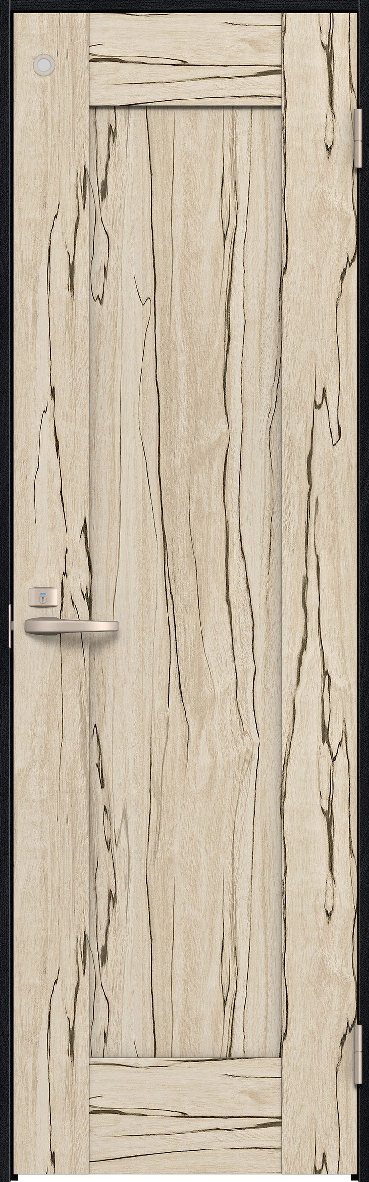 リビングドア　イエリア　トイレドア　扉セット　３８デザイン　８５０幅　２０００高　〈スロウベージュ柄〉　右開き　錠付　表示錠　Ｎスタンダード丁番