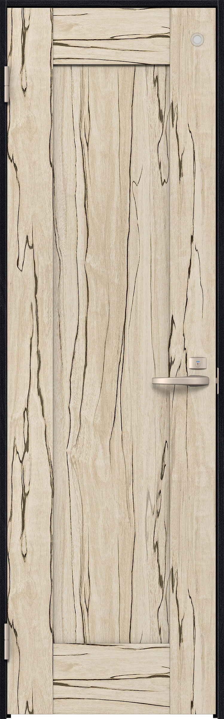 リビングドア　イエリア　トイレドア　扉セット　３８デザイン　８５０幅　２０００高　〈スロウベージュ柄〉　左開き　錠付　表示錠　Ｎスタンダード丁番