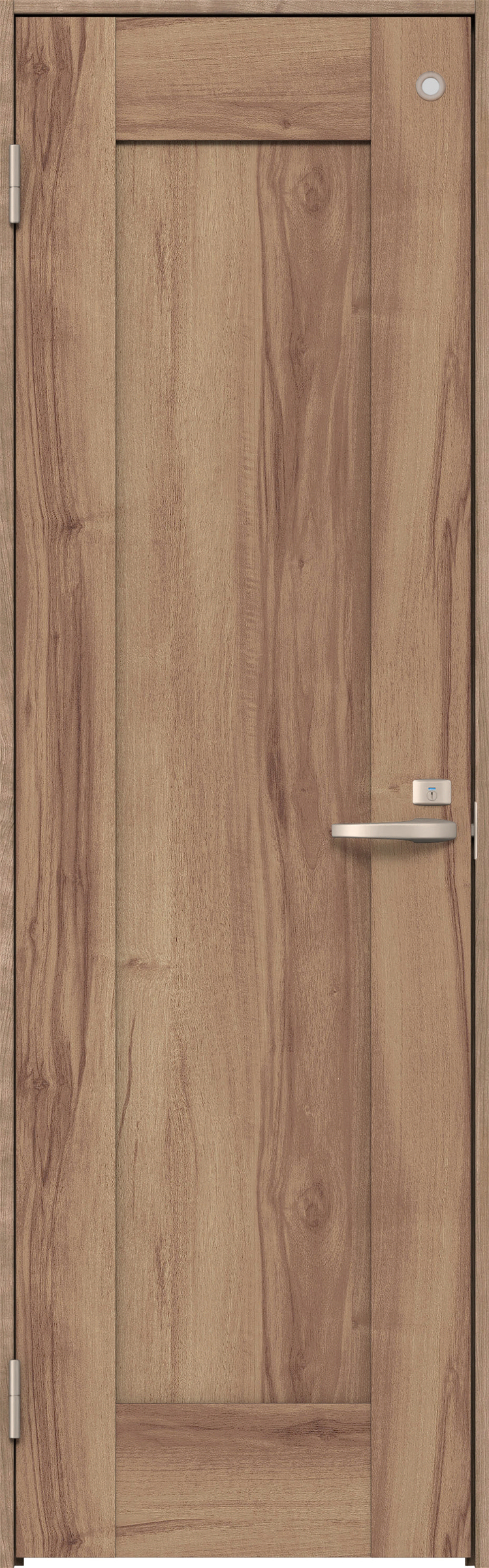 リビングドア　イエリア　トイレドア　扉セット　３８デザイン　８５０幅　２０００高　〈バームブラウン柄〉　左開き　錠付　表示錠　Ｎスタンダード丁番