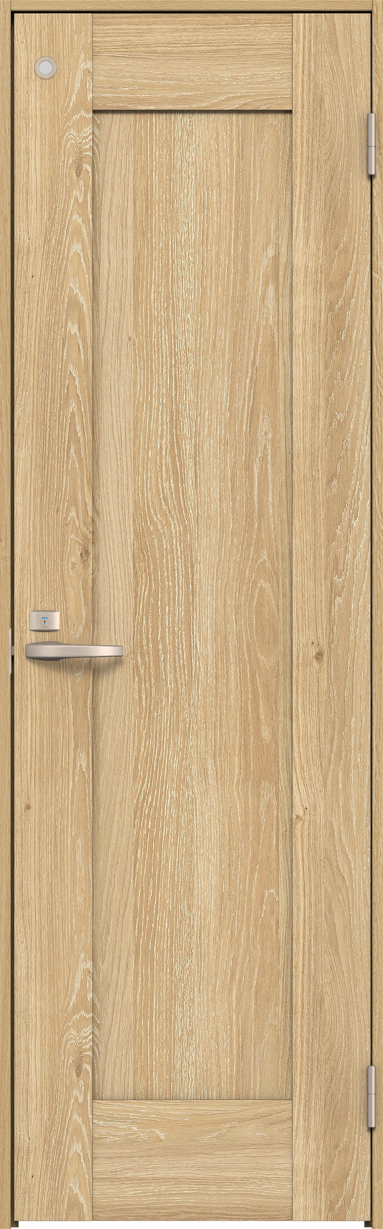 リビングドア　イエリア　トイレドア　扉セット　３８デザイン　８５０幅　２０００高　〈ミルキーオーカー柄〉　右開き　錠付　表示錠　Ｎスタンダード丁番