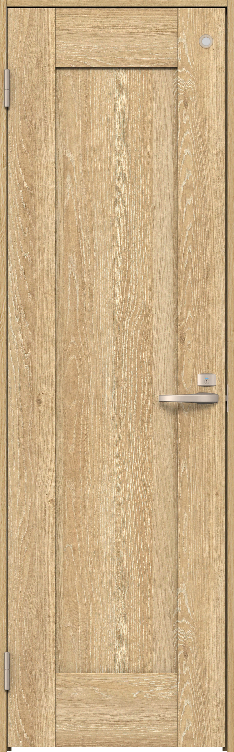 リビングドア　イエリア　トイレドア　扉セット　３８デザイン　８５０幅　２０００高　〈ミルキーオーカー柄〉　左開き　錠付　表示錠　Ｎスタンダード丁番