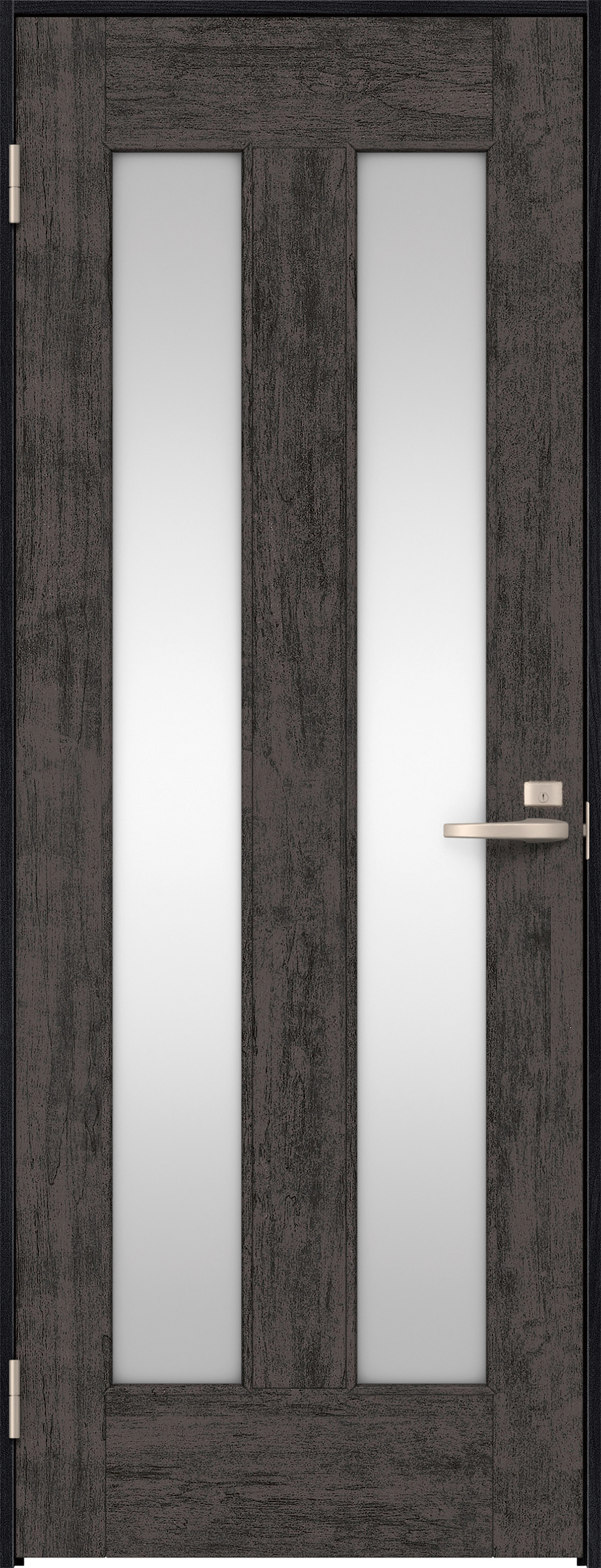 リビングドア　イエリア　片開きドア　扉セット　０６デザイン　７８０幅　２０００高　〈ドライブラック柄〉　左開き　錠付　間仕切錠　Ｎスタンダード丁番