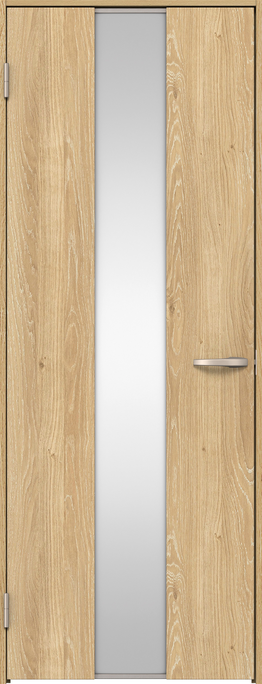 リビングドア　イエリア　片開きドア　扉セット　Ｇ５デザイン　８５０幅　２０００高　〈ミルキーオーカー柄〉　左開き　空錠　Ｎスタンダード丁番