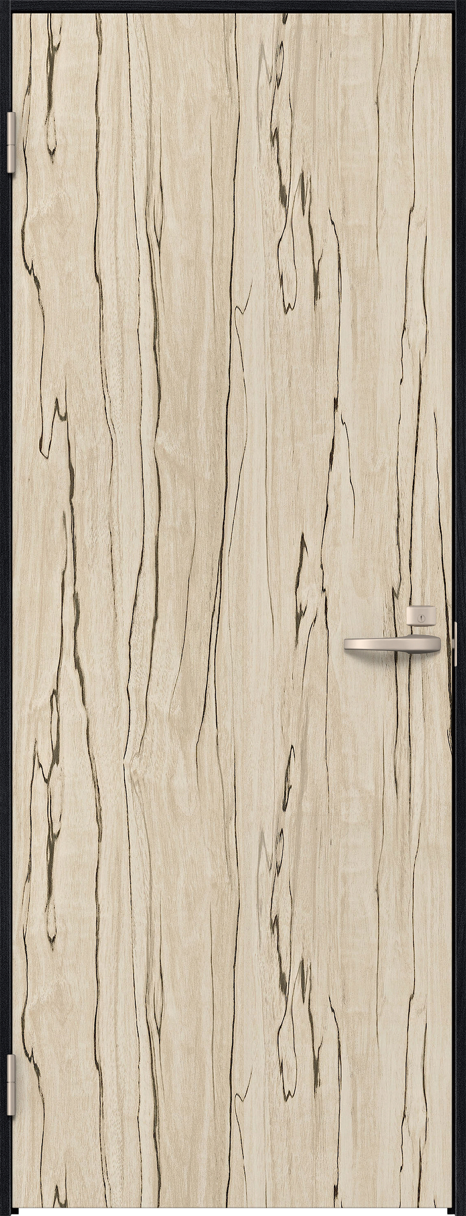 リビングドア　イエリア　片開きドア　扉セット　００デザイン　７５５幅　２０００高　〈スロウベージュ柄〉　左開き　錠付　間仕切錠　Ｎスタンダード丁番