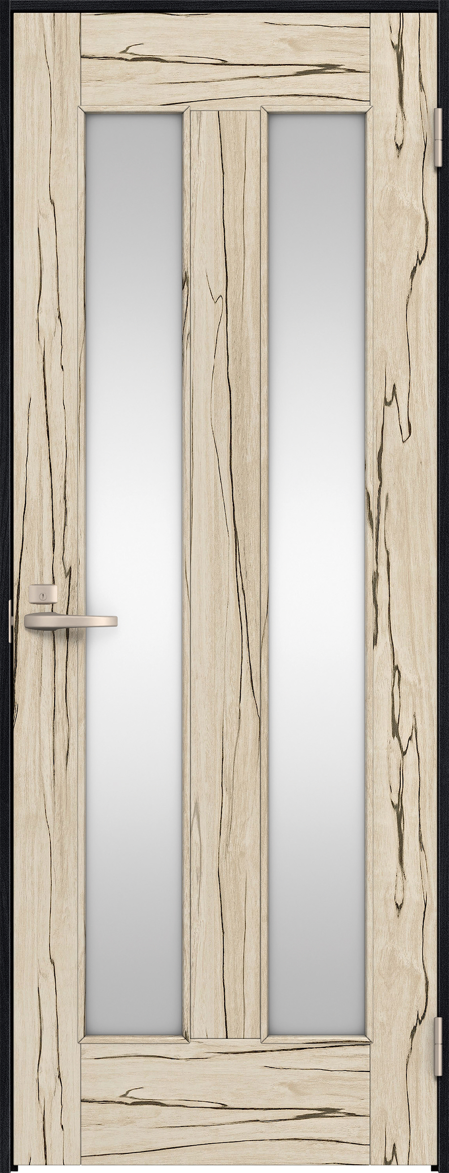 リビングドア　イエリア　片開きドア　扉セット　０６デザイン　７３５幅　２０００高　〈スロウベージュ柄〉　右開き　錠付　間仕切錠　Ｎスタンダード丁番