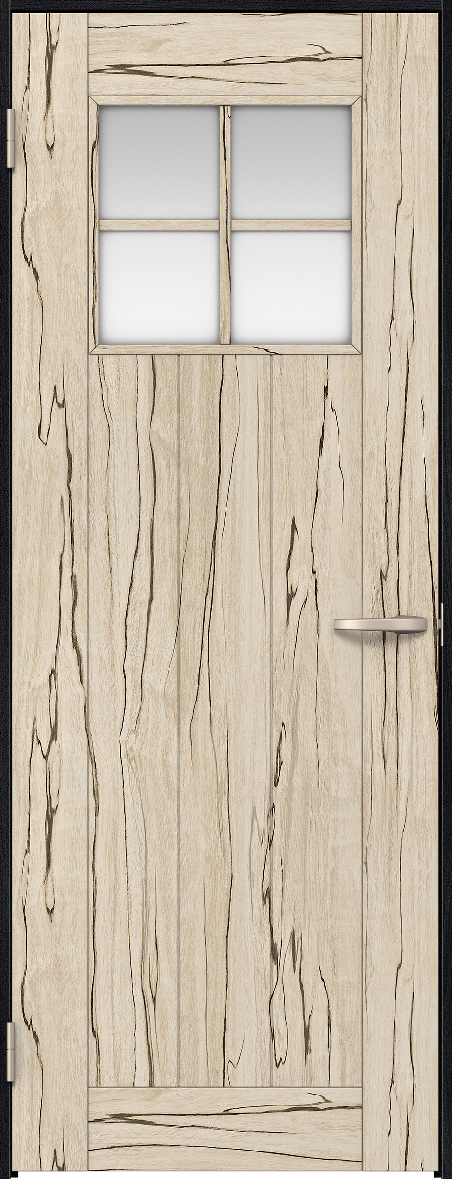 リビングドア　イエリア　片開きドア　扉セット　１Ｓデザイン　７５５幅　２０００高　〈スロウベージュ柄〉　左開き　空錠　Ｎスタンダード丁番