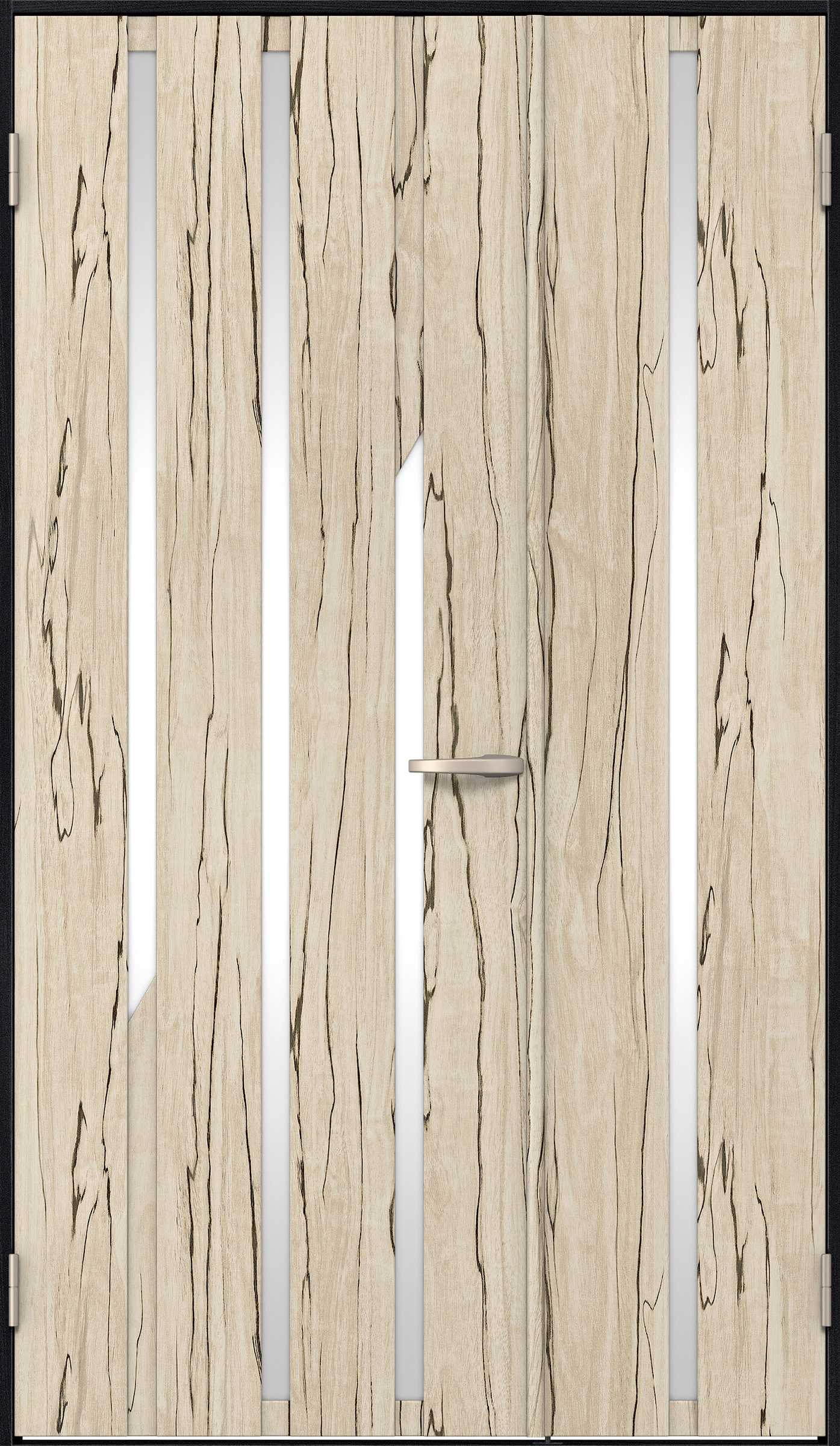 リビングドア　イエリア　親子ドア　扉セット　Ｅ３デザイン　１１８３幅　２０００高　〈スロウベージュ柄〉　左開き　空錠　Ｎスタンダード丁番