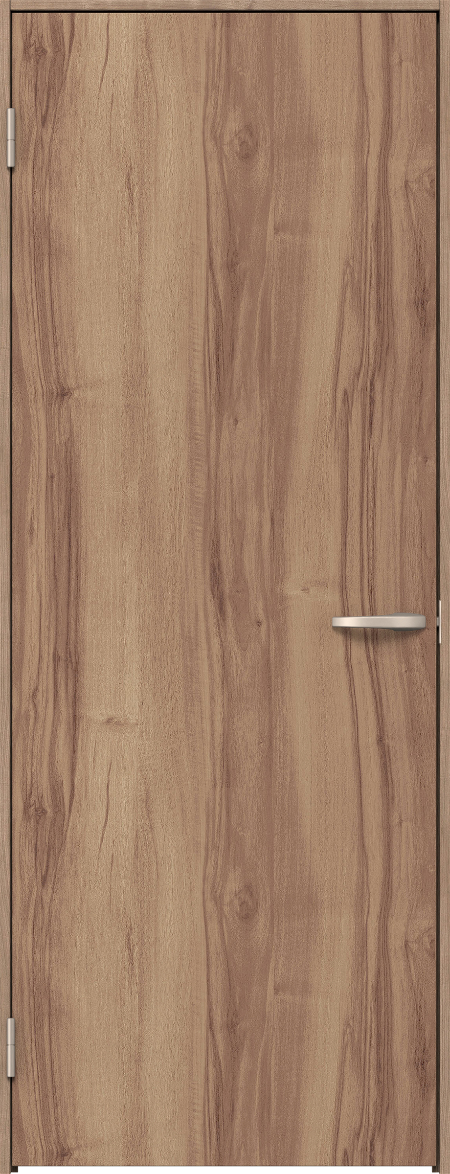 リビングドア　イエリア　片開きドア　扉セット　００デザイン　８５０幅　２０００高　〈バームブラウン柄〉　左開き　空錠　Ｎスタンダード丁番