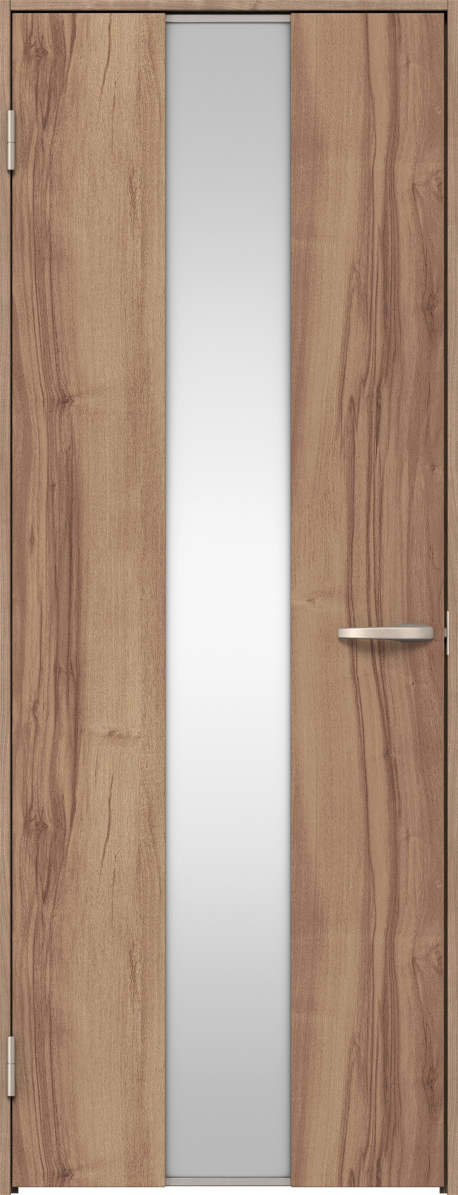 リビングドア　イエリア　片開きドア　扉セット　Ｇ５デザイン　８５０幅　２０００高　〈バームブラウン柄〉　左開き　空錠　Ｎスタンダード丁番