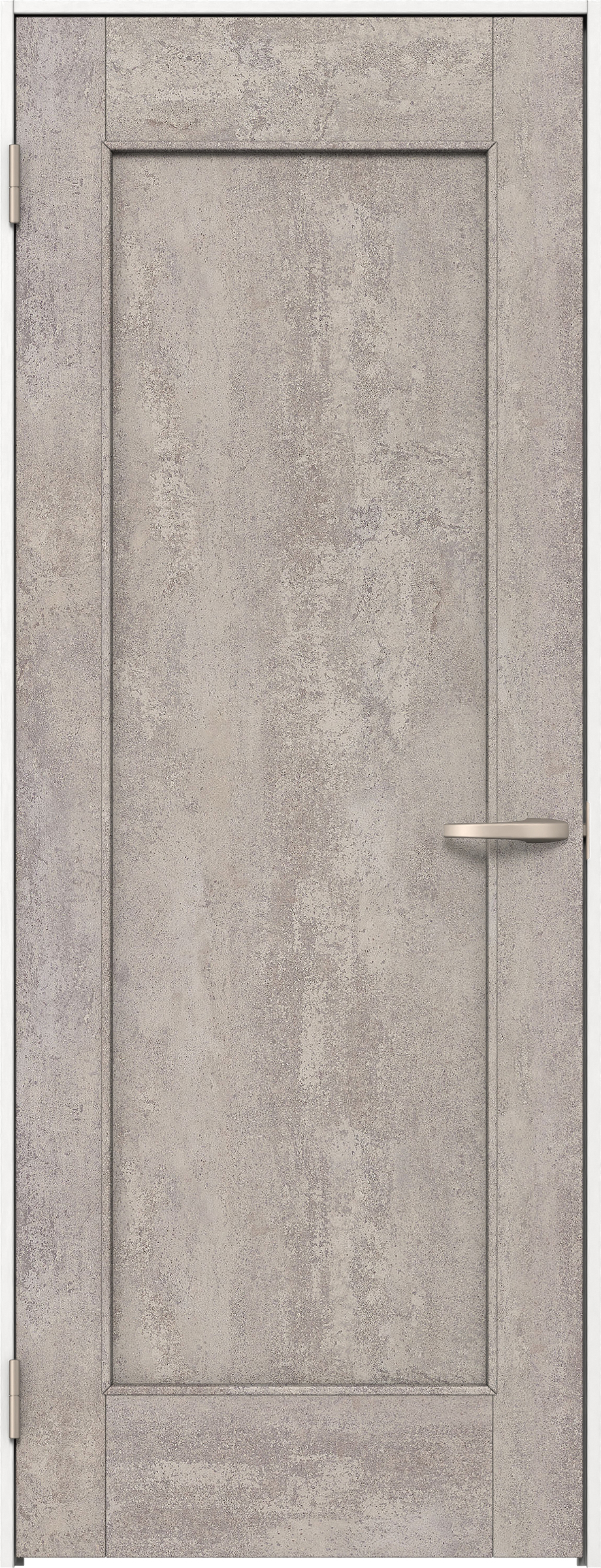 リビングドア　イエリア　片開きドア　扉セット　０１デザイン　８２５幅　２０００高　〈コンクリートグレー柄〉　左開き　空錠　Ｎスタンダード丁番