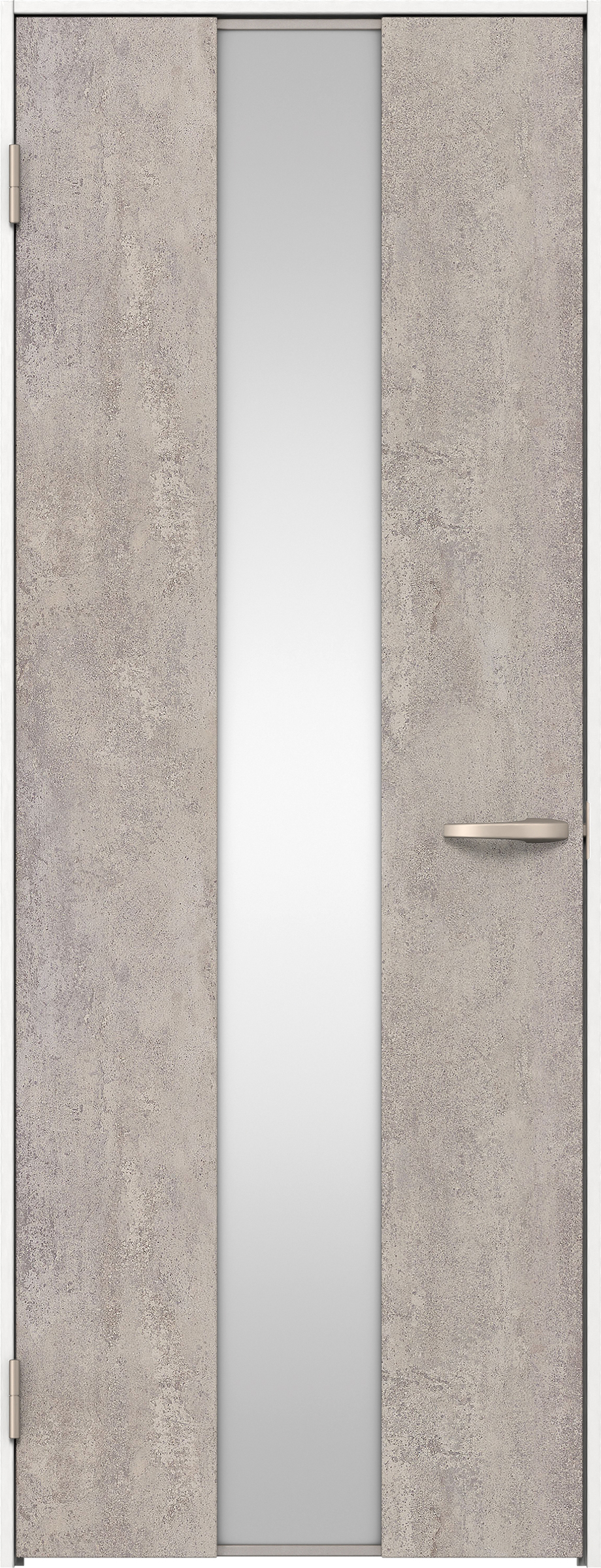 リビングドア　イエリア　片開きドア　扉セット　Ｇ５デザイン　８５０幅　２０００高　〈コンクリートグレー柄〉　左開き　空錠　Ｎスタンダード丁番