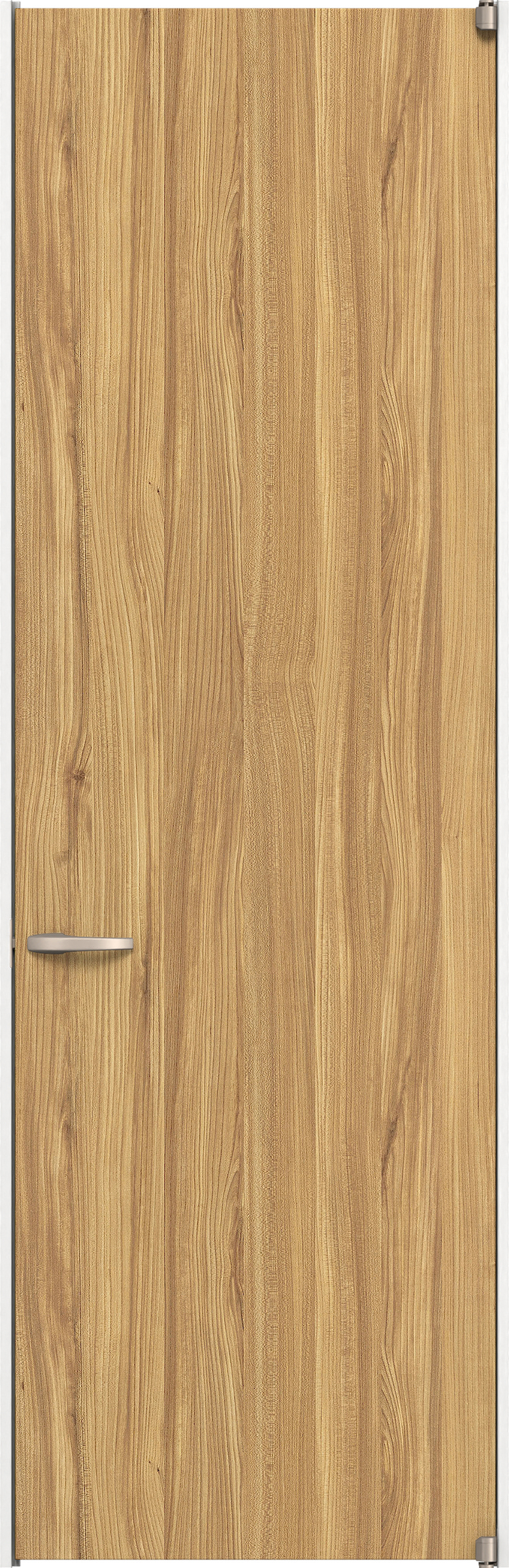 リビングドア　イエリア　二方枠ドア　扉セット　００デザイン　８２５幅　２４００高　〈シナモンブラウン柄〉　右開き　空錠　ピボット丁番