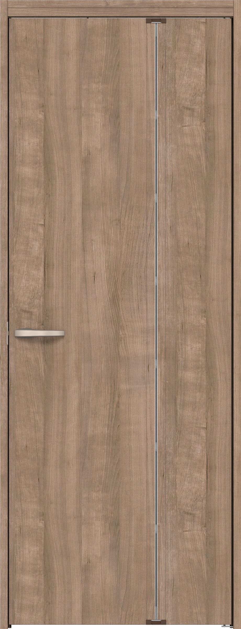 リビングドア　イエリア　機能ドア　折戸ドア　扉セット　００デザイン　７３５幅　２０００高　〈トープグレー柄〉　右開き　錠なし