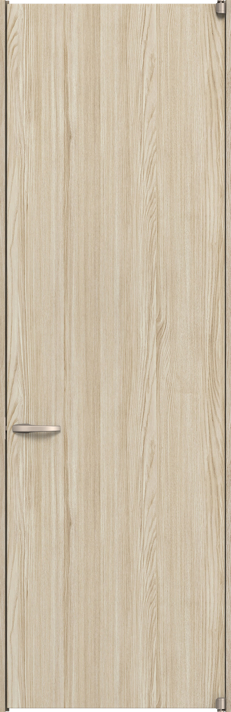 リビングドア　イエリア　二方枠ドア　扉セット　００デザイン　８２５幅　２４００高　〈ソフトグレージュ柄〉　右開き　空錠　ピボット丁番