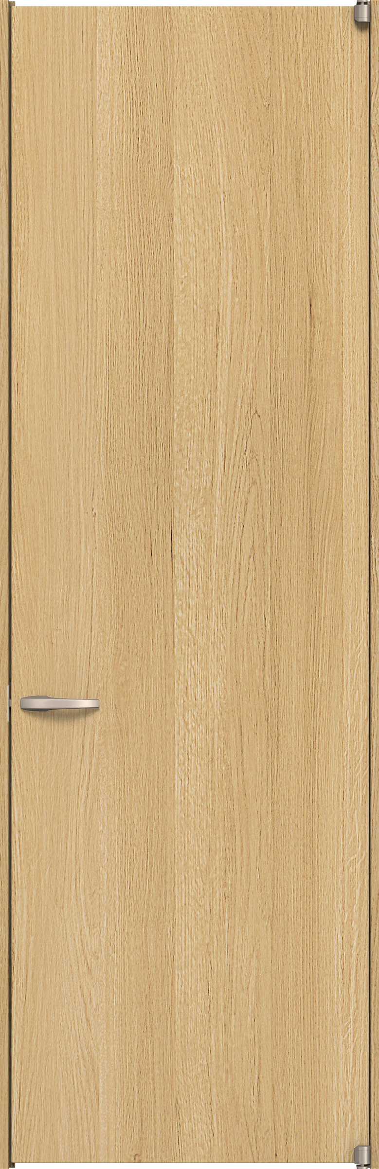 リビングドア　イエリア　二方枠ドア　扉セット　００デザイン　８５０幅　２４００高　〈ライトオーカー柄〉　右開き　空錠　ピボット丁番