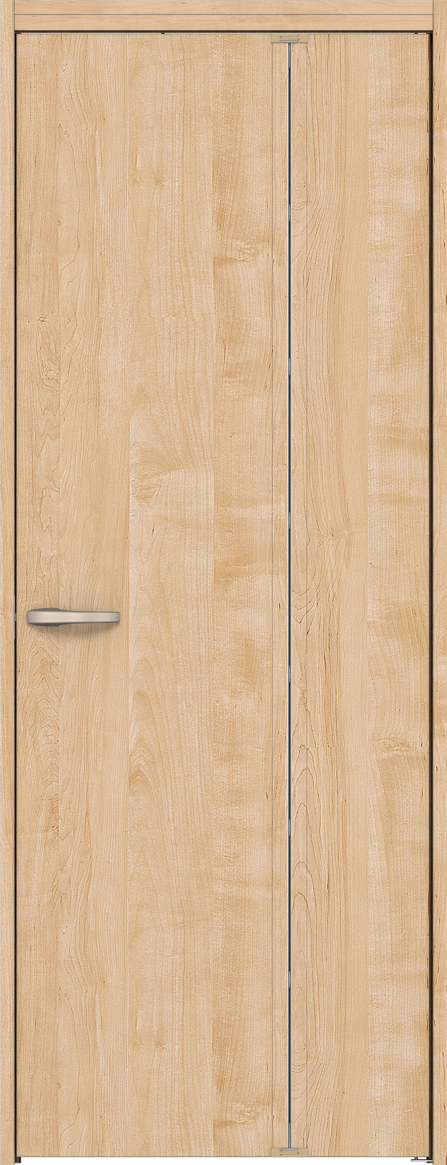 リビングドア　イエリア　機能ドア　折戸ドア　扉セット　００デザイン　７３５幅　２０００高　〈ミルベージュ柄〉　右開き　錠なし