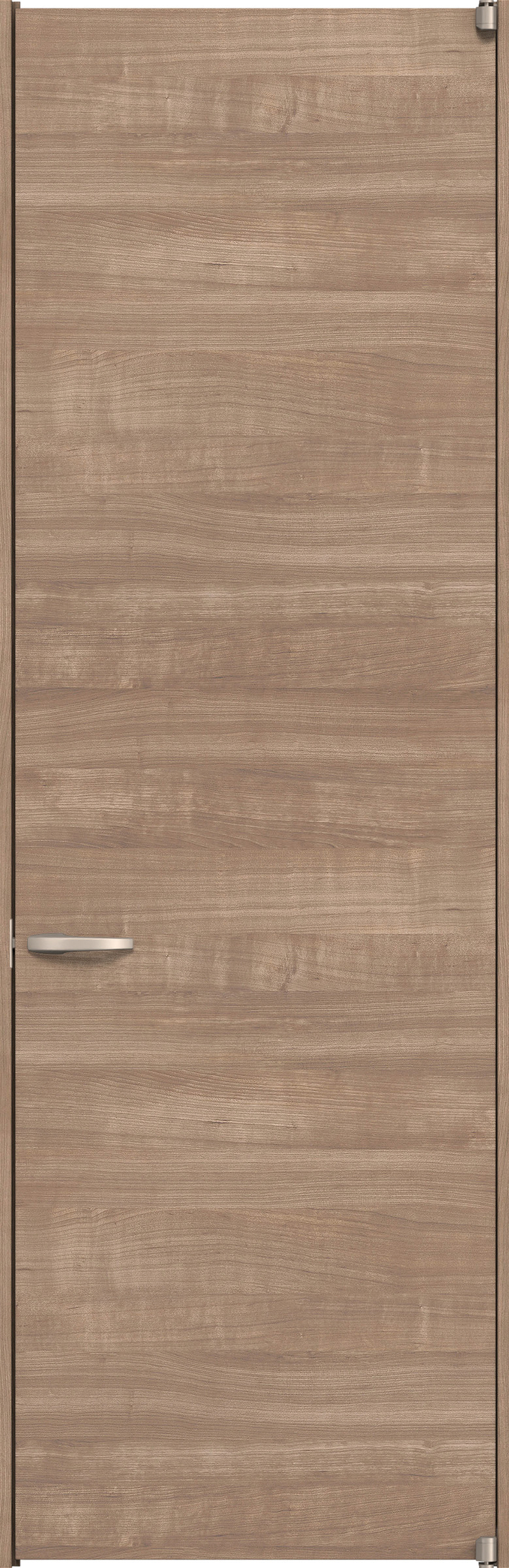 リビングドア　イエリア　二方枠ドア　扉セット　Ｕ０デザイン　７８０幅　２４００高　〈トープグレー柄〉　右開き　空錠　ピボット丁番