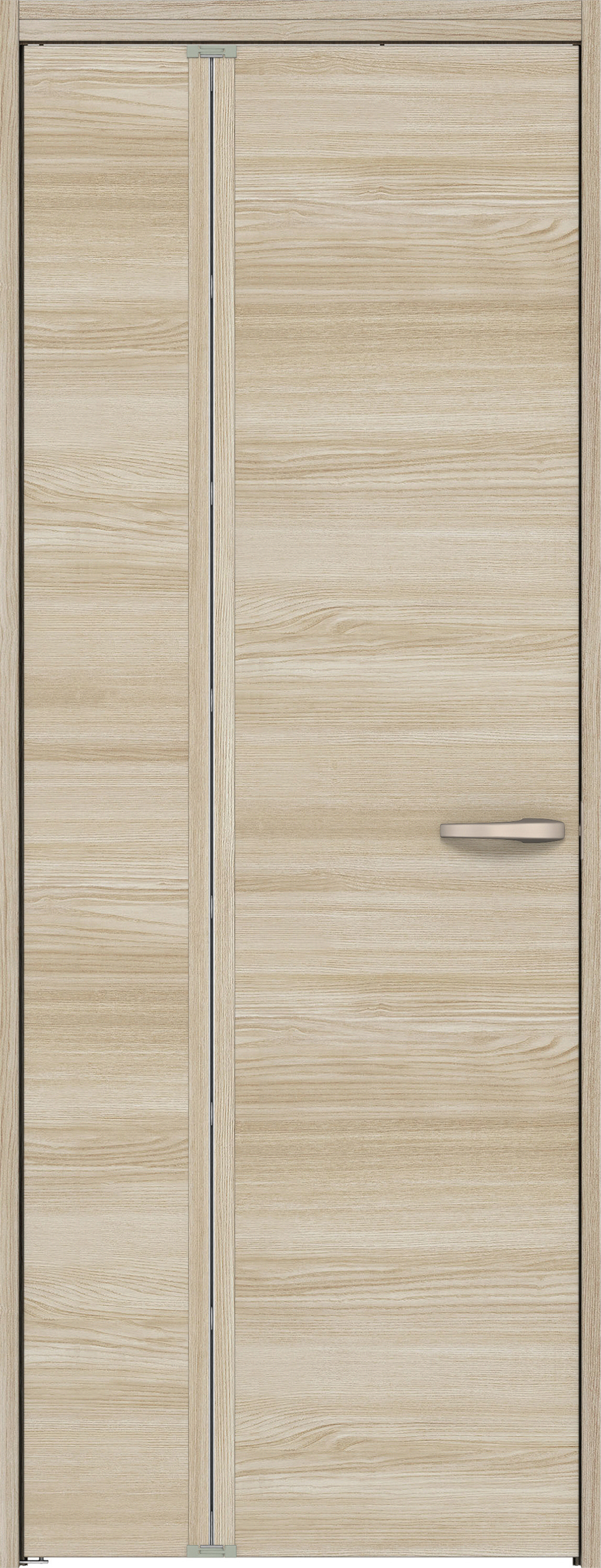 リビングドア　イエリア　機能ドア　折戸ドア　扉セット　Ｕ０デザイン　７８０幅　２０００高　〈ソフトグレージュ柄〉　左開き　錠なし