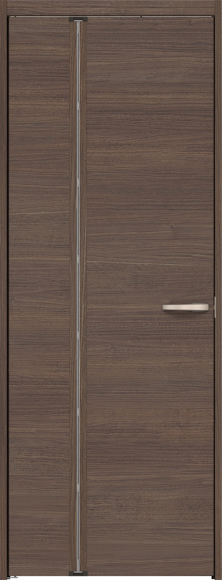 リビングドア　イエリア　機能ドア　折戸ドア　扉セット　Ｕ０デザイン　７８０幅　２０００高　〈ダルブラウン柄〉　左開き　錠なし