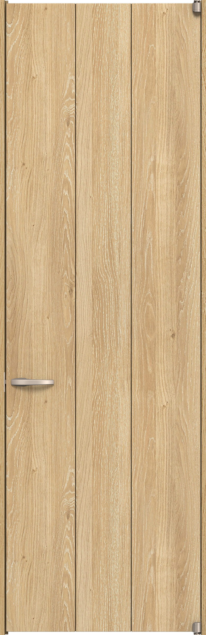 リビングドア　イエリア　二方枠ドア　扉セット　Ｇ１デザイン　７８０幅　２４００高　〈ミルキーオーカー柄〉　右開き　空錠　ピボット丁番