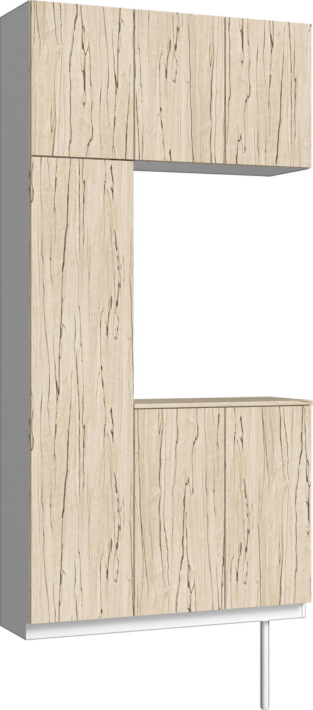 玄関収納　イエリア　開き戸ユニット　フラット　Ｓ７３　コの字ＰＬＡＮ　シューズ収納　パネル扉　１１４０幅　〈スロウベージュ柄〉　ハンドルレス