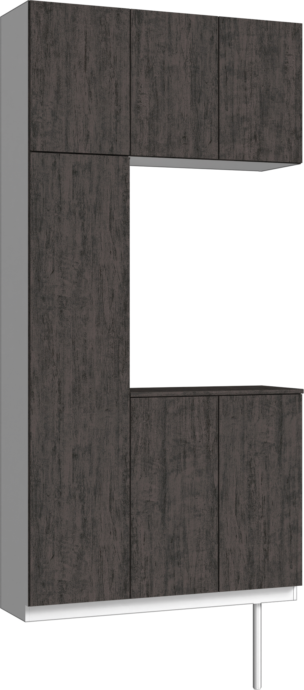 玄関収納　イエリア　開き戸ユニット　フラット　Ｓ７３　コの字ＰＬＡＮ　シューズ収納　パネル扉　１１４０幅　〈ドライブラック柄〉　ハンドルレス