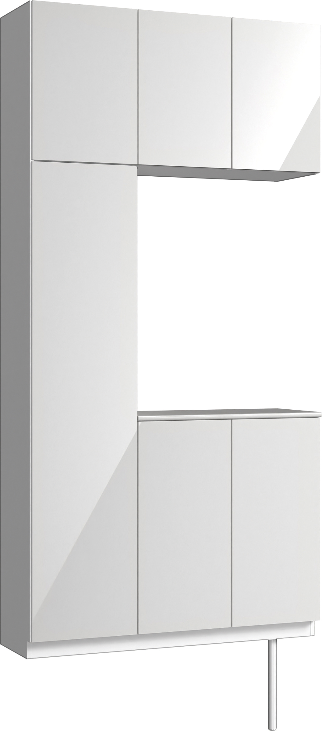 玄関収納　イエリア　開き戸ユニット　フラット　Ｓ７３　コの字ＰＬＡＮ　シューズ収納　パネル扉　１１４０幅　〈ルミホワイト柄〉　ハンドルレス