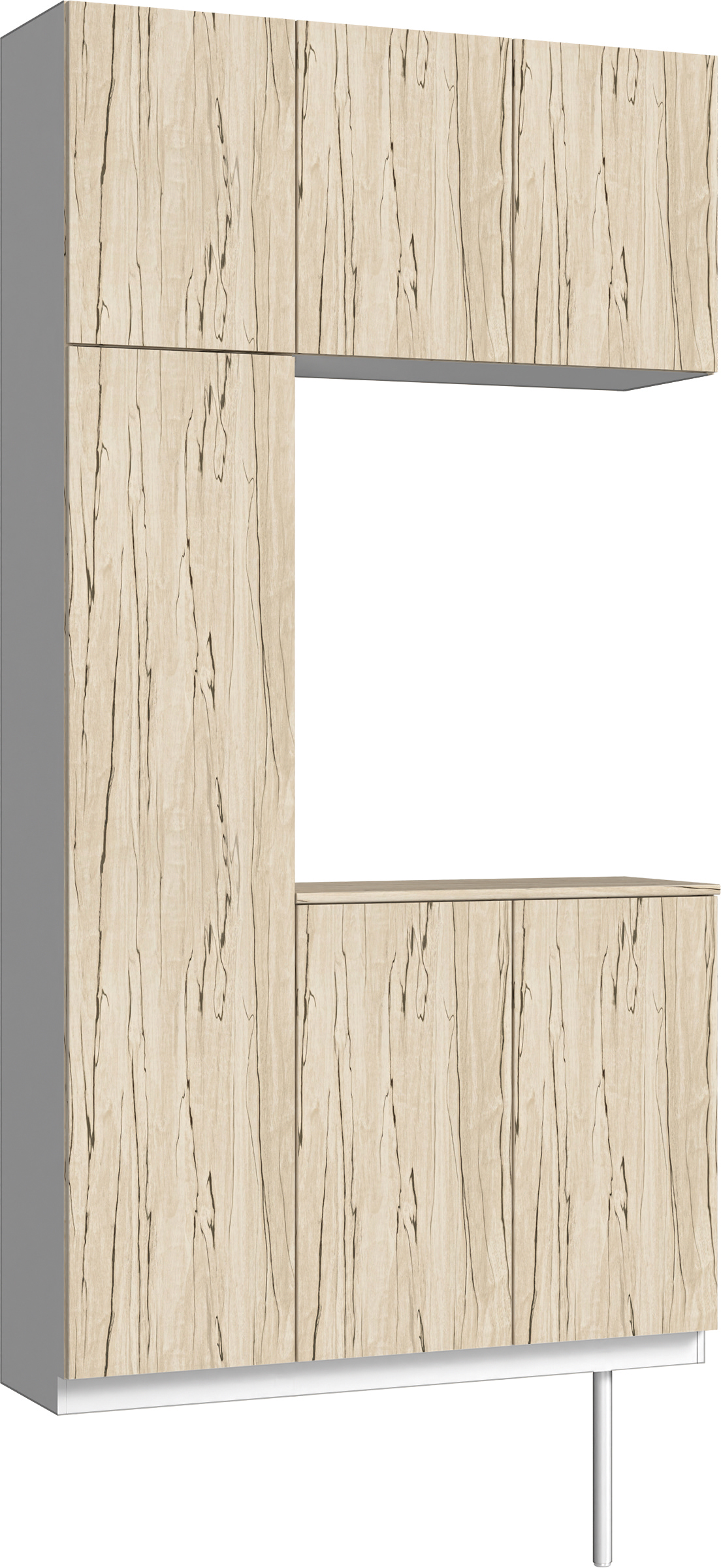 玄関収納　イエリア　開き戸ユニット　フラット　Ｓ３１　コの字ＰＬＡＮ　シューズ収納　パネル扉　１２００幅　〈スロウベージュ柄〉　ハンドルレス