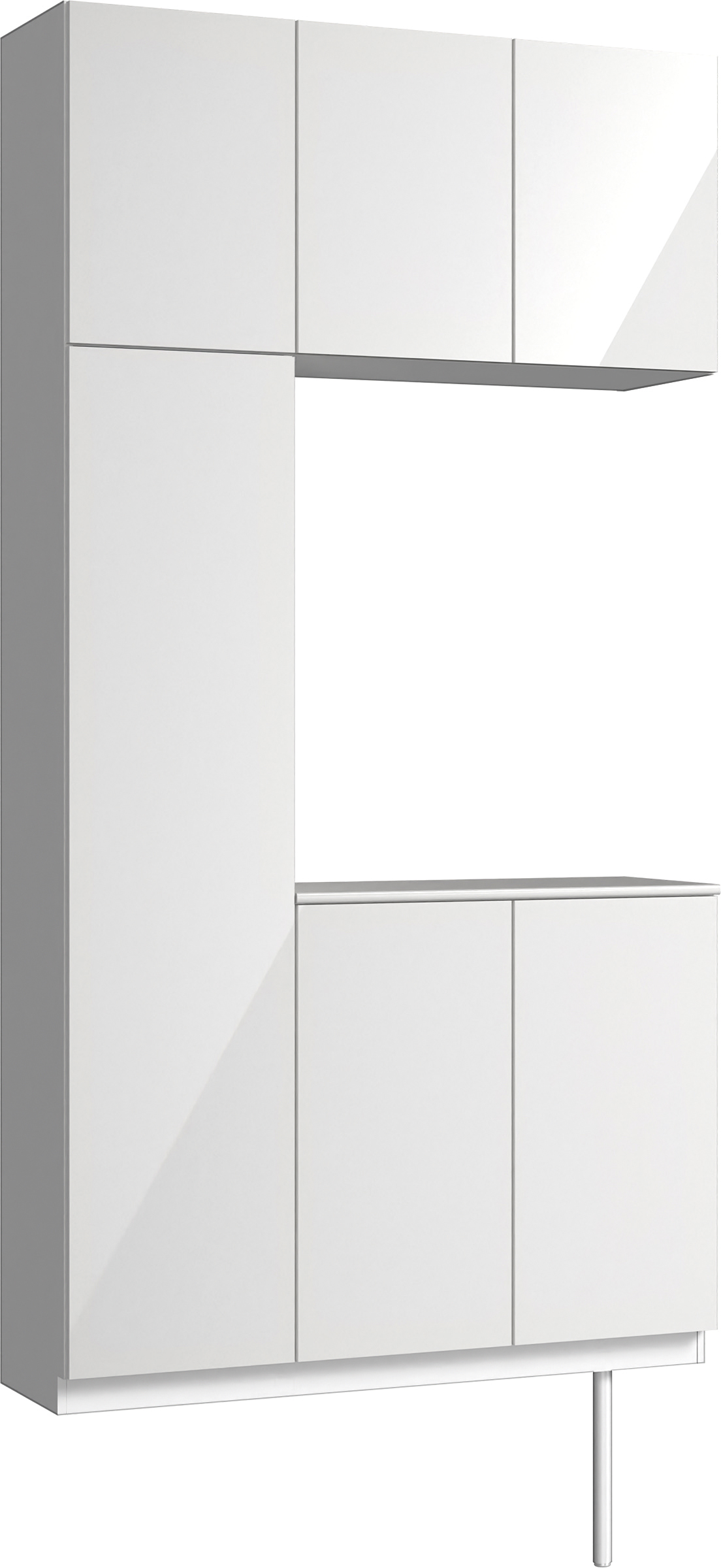 玄関収納　イエリア　開き戸ユニット　フラット　Ｓ３１　コの字ＰＬＡＮ　シューズ収納　パネル扉　１２００幅　〈ルミホワイト柄〉　ハンドルレス