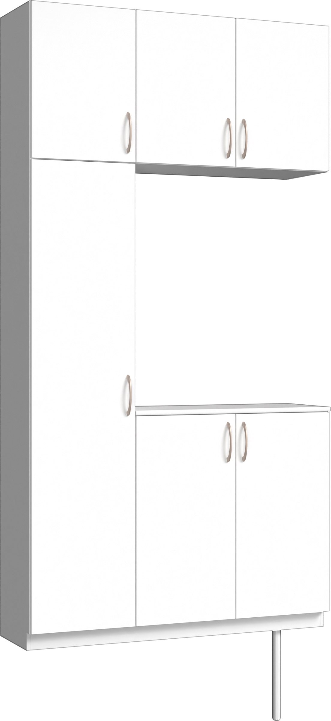 玄関収納　イエリア　開き戸ユニット　フラット縦木目　Ｓ３１　コの字ＰＬＡＮ　シューズ収納　ウッド扉　１２００幅　〈パウダーホワイト柄〉　ハンドルラウンド型〈Ｔシルバー色〉