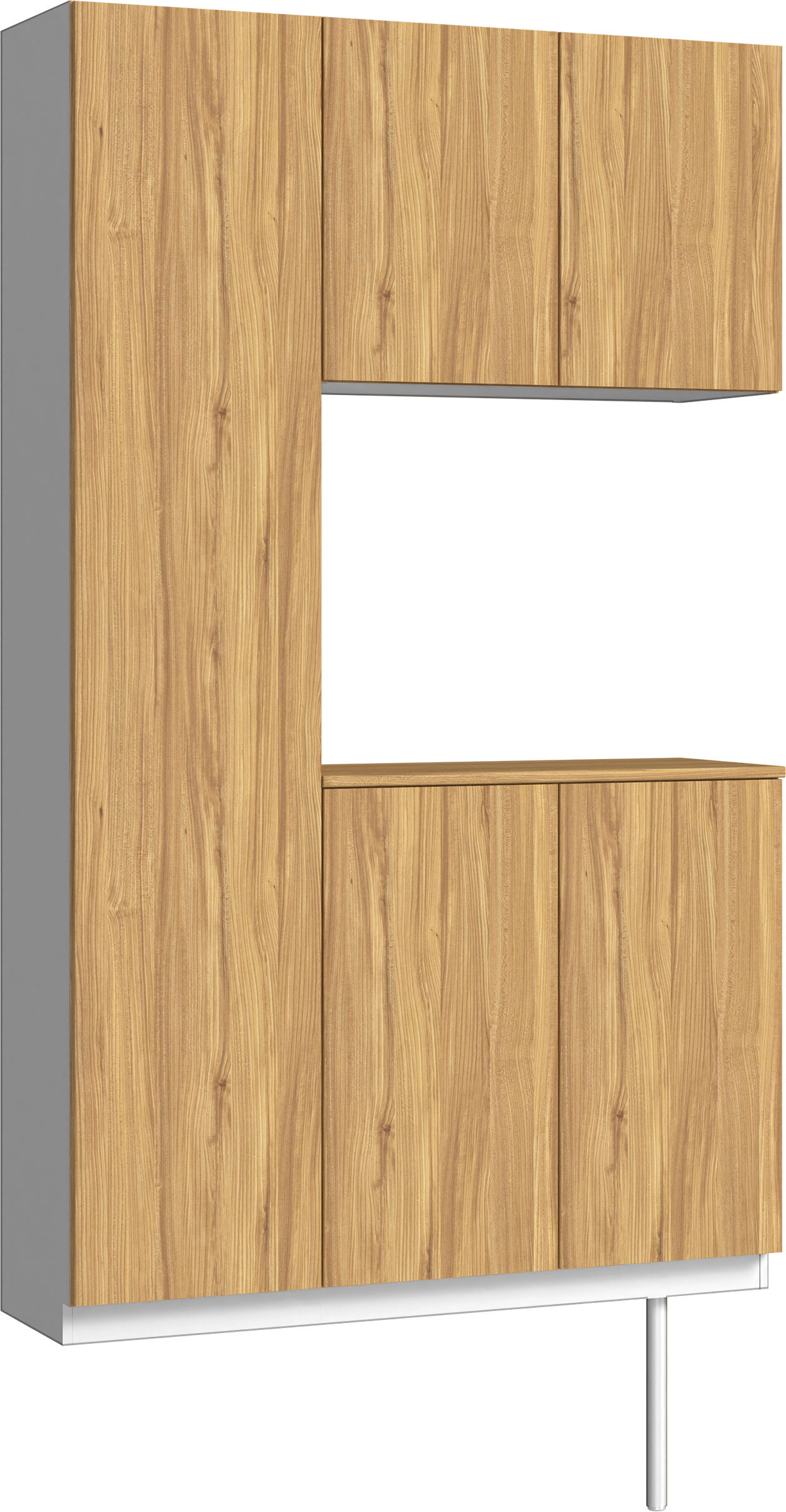 玄関収納　イエリア　開き戸ユニット　フラット　Ｓ９９　コの字ＰＬＡＮ　シューズ収納　パネル扉　１２００幅　〈シナモンブラウン柄〉　ハンドルレス