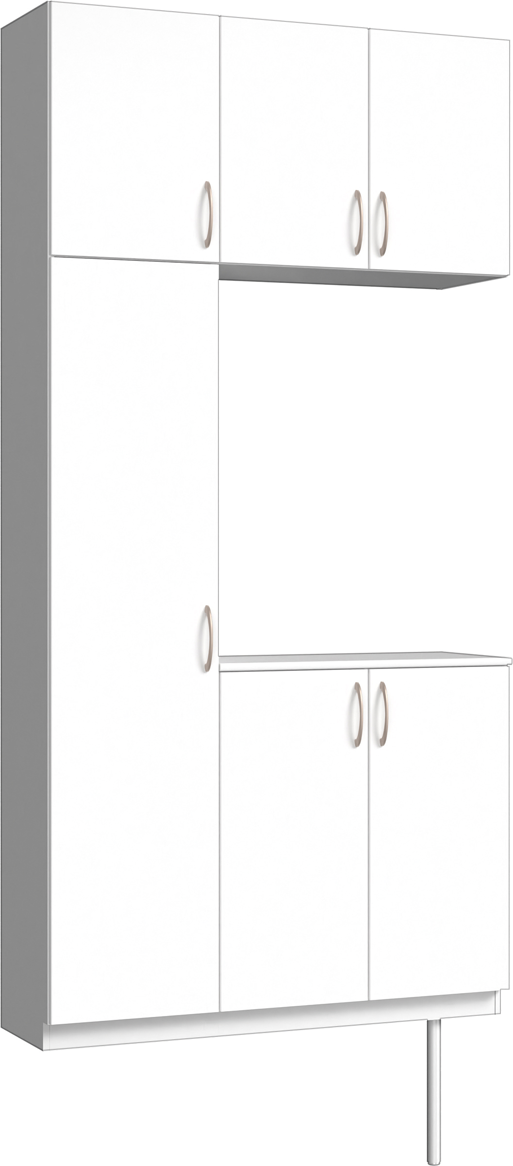 玄関収納　イエリア　開き戸ユニット　フラット縦木目　Ｓ７３　コの字ＰＬＡＮ　シューズ収納　ウッド扉　１１４０幅　〈パウダーホワイト柄〉　ハンドルラウンド型〈Ｔシルバー色〉