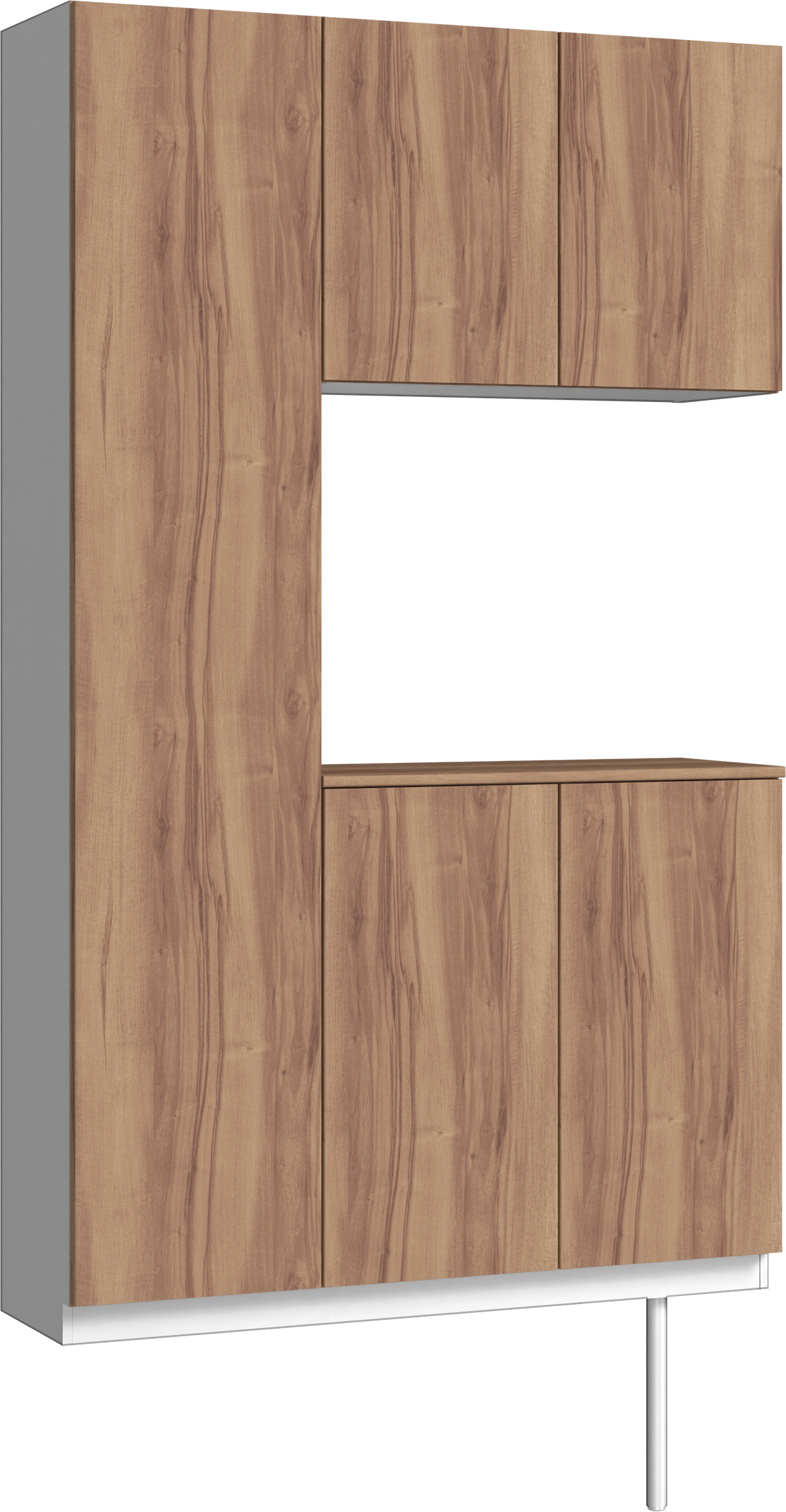 玄関収納　イエリア　開き戸ユニット　フラット　Ｓ９９　コの字ＰＬＡＮ　シューズ収納　パネル扉　１２００幅　〈バームブラウン柄〉　ハンドルレス