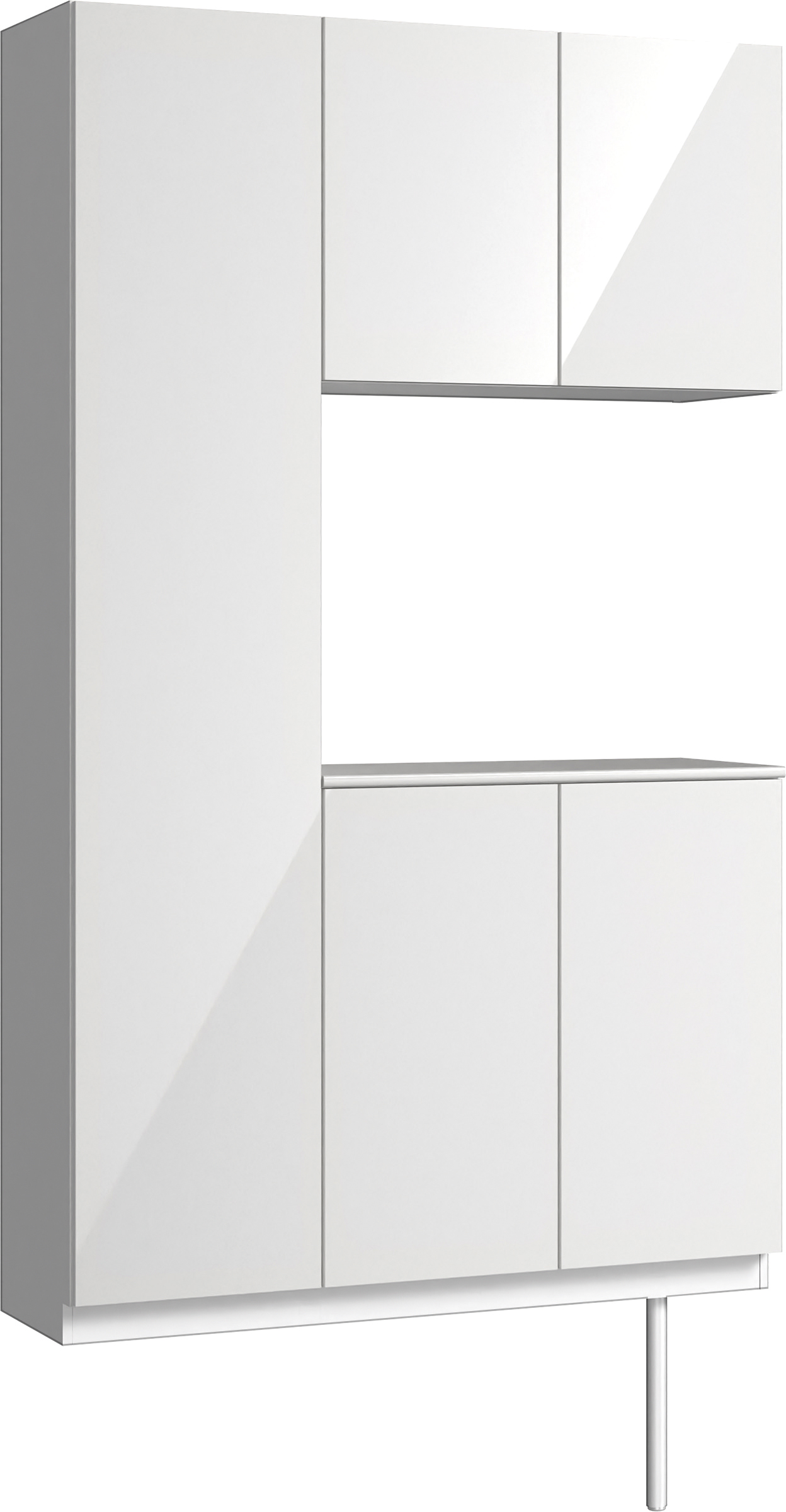 玄関収納　イエリア　開き戸ユニット　フラット　Ｓ９９　コの字ＰＬＡＮ　シューズ収納　パネル扉　１２００幅　〈ルミホワイト柄〉　ハンドルレス