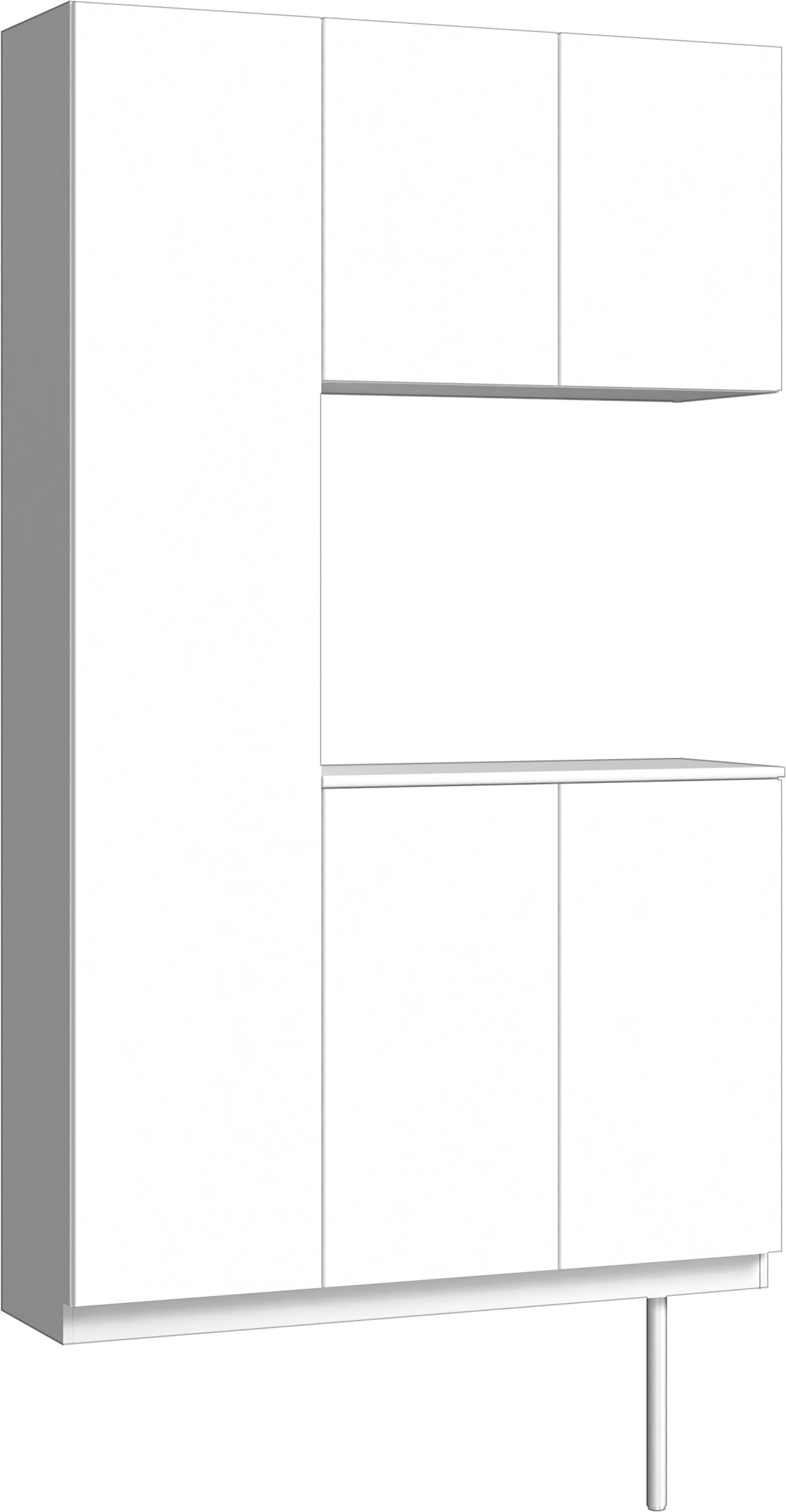 玄関収納　イエリア　開き戸ユニット　フラット縦木目　Ｓ９９　コの字ＰＬＡＮ　シューズ収納　ウッド扉　１２００幅　〈パウダーホワイト柄〉　ハンドルレス