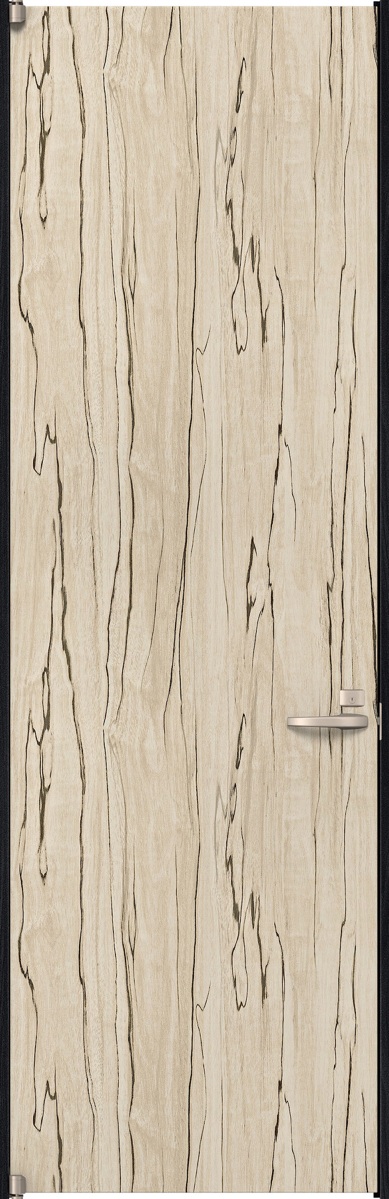 リビングドア　イエリア　二方枠ドア　扉セット　００デザイン　８５０幅　２４００高　〈スロウベージュ柄〉　左開き　錠付　間仕切錠　ピボット丁番