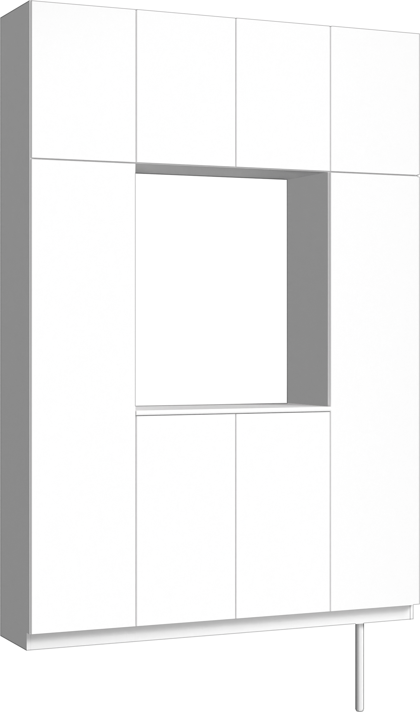 玄関収納　イエリア　開き戸ユニット　フラット縦木目　Ｓ１５　ロの字ＰＬＡＮ　シューズ収納　ウッド扉　１６００幅　　〈パウダーホワイト柄〉　ハンドルレス