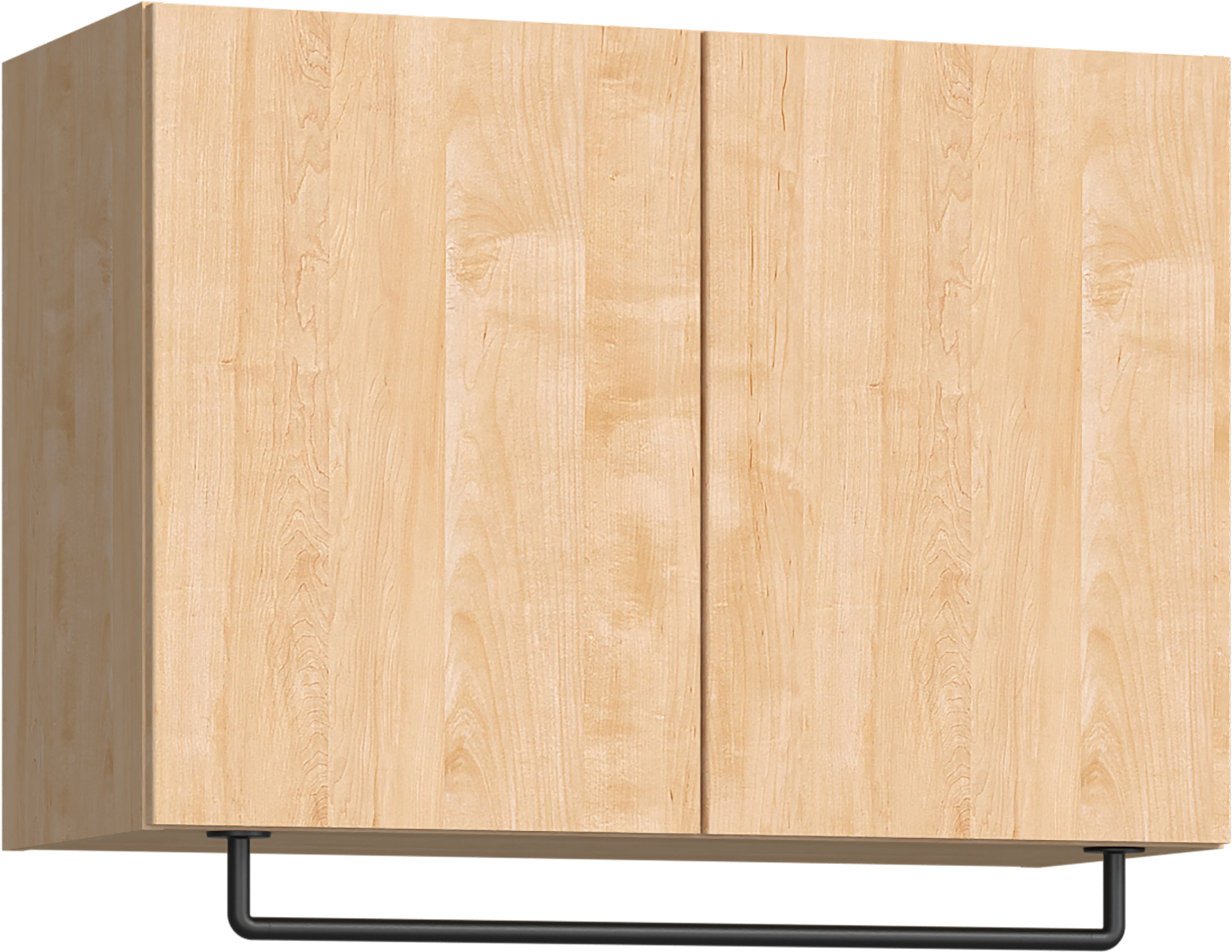 玄関収納　イエリア　開き戸ユニット　フラット縦木目　Ｓ５０　一の字ＰＬＡＮ　天袋Ｈ５７０＋パイプハンガー　ウッド扉　８００幅　〈ミルベージュ柄〉　ハンドルレス